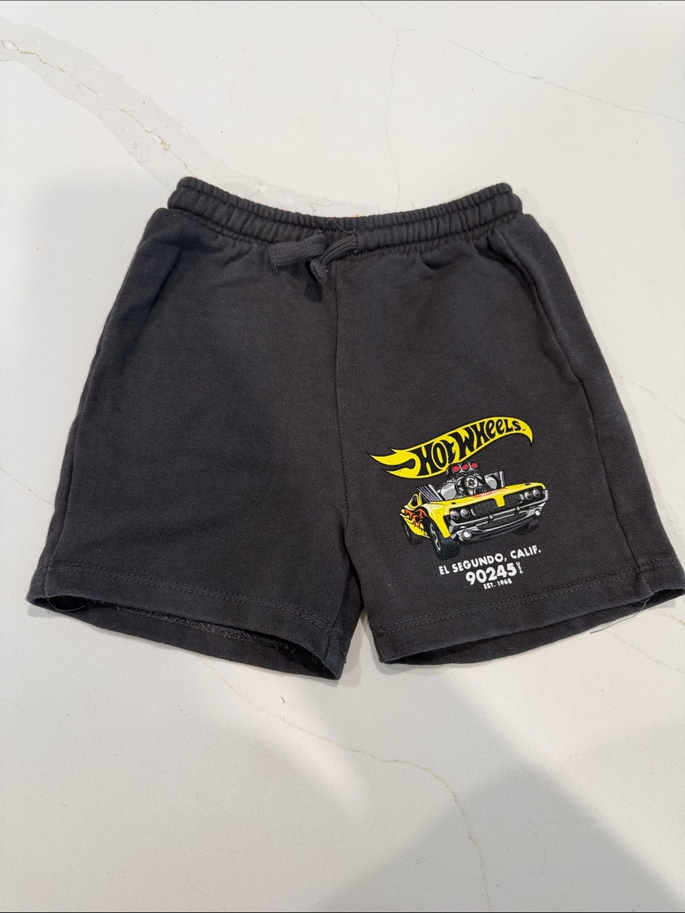 Zara Hot Wheels Kids Black Graphic Cotton Shorts